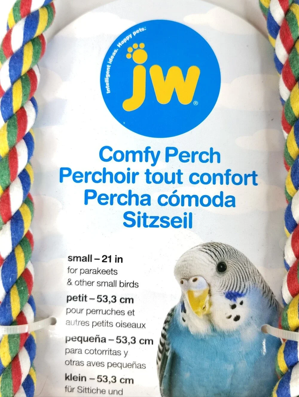 JW Comfy Perch Small Multicolor Bird Perch 21 Inches